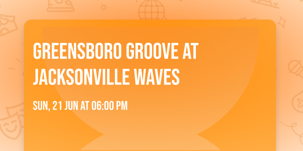 Greensboro Groove at Jacksonville Waves