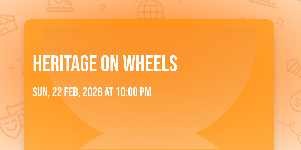 Heritage on Wheels, 22 February | Event in Nagpur | AllEvents