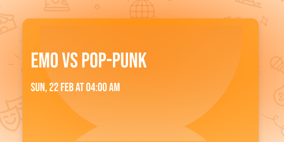 Emo vs Pop-Punk