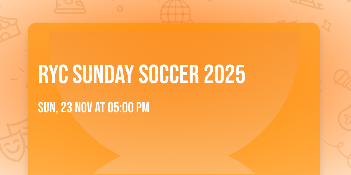 RYC Sunday Soccer 2025
