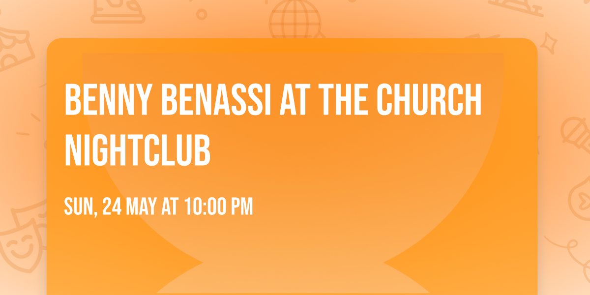 Benny Benassi at The Church Nightclub