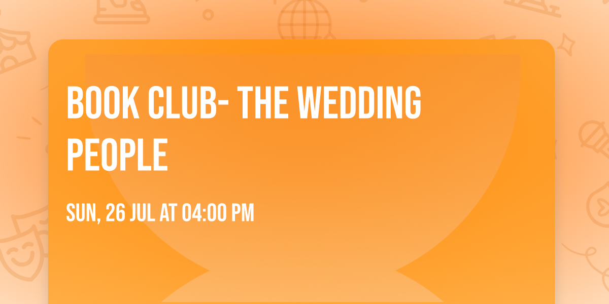 Book Club- The Wedding People