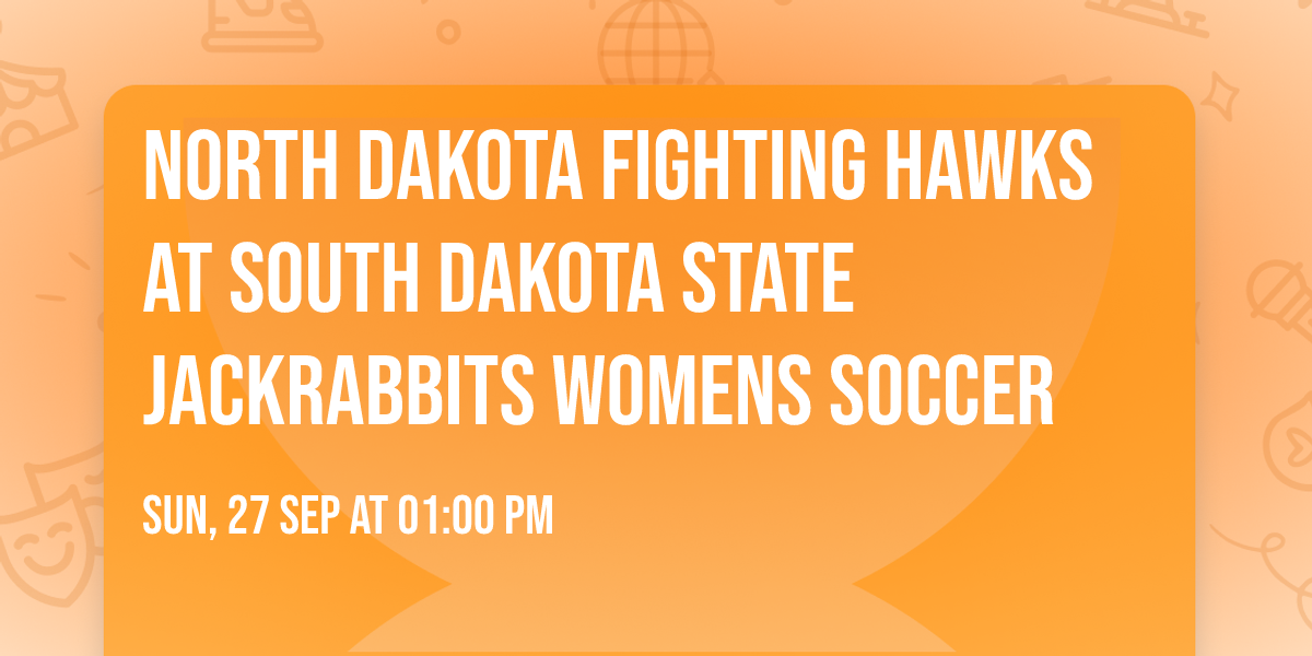 North Dakota Fighting Hawks at South Dakota State Jackrabbits Womens Soccer