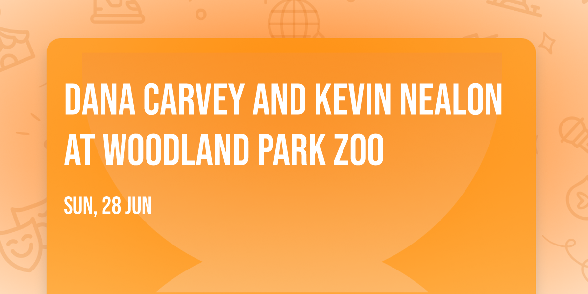 Dana Carvey and Kevin Nealon at Woodland Park Zoo
