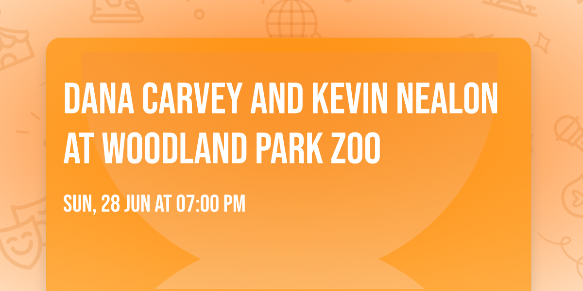 Dana Carvey and Kevin Nealon at Woodland Park Zoo