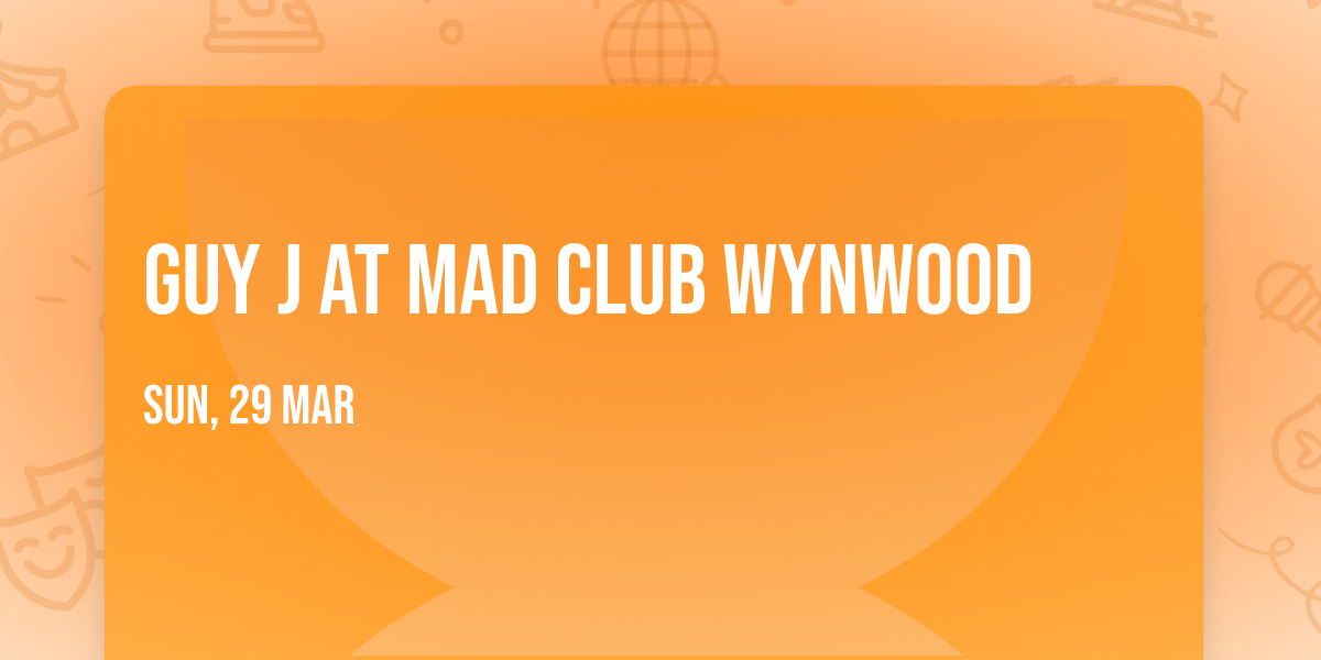 Guy J at Mad Club Wynwood