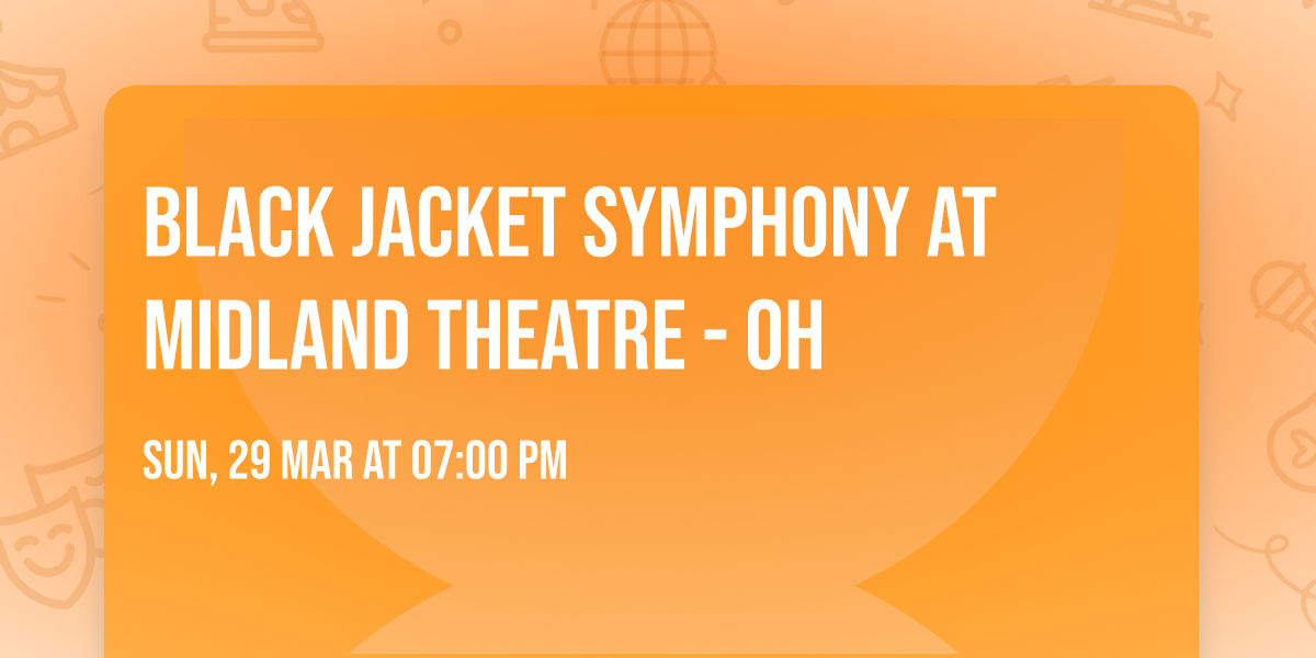 Black Jacket Symphony at Midland Theatre - OH