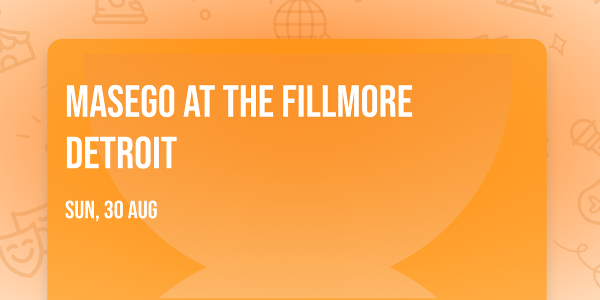 Masego at The Fillmore Detroit
