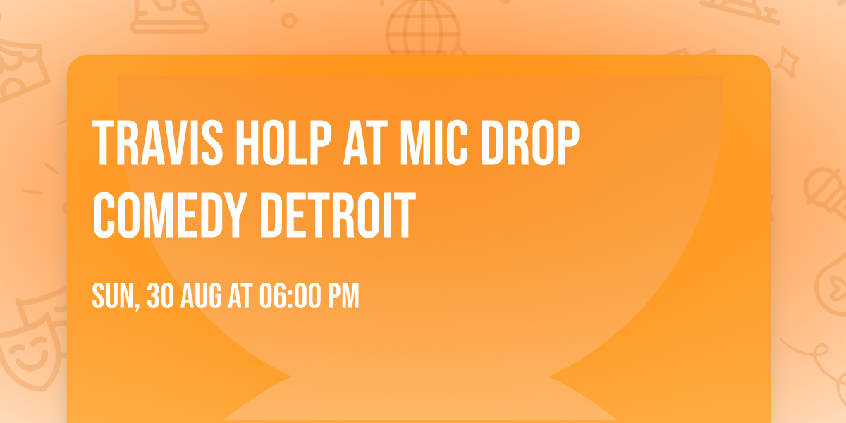 Travis Holp at Mic Drop Comedy Detroit