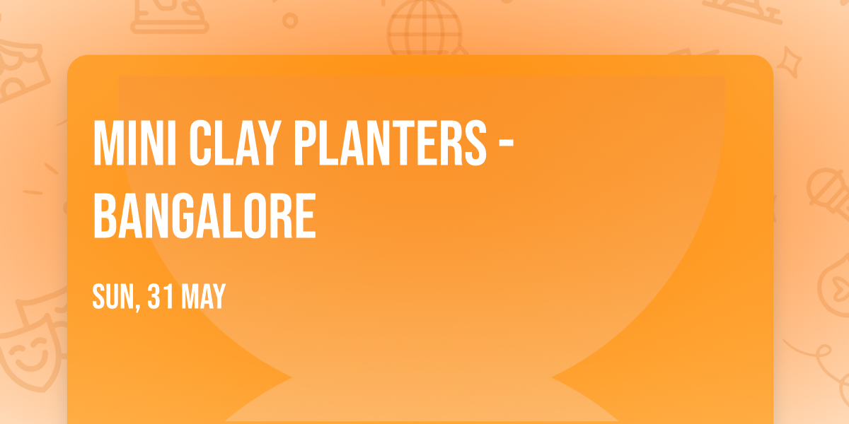 Mini Clay Planters - Bangalore