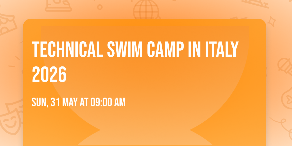 Technical swim camp in Italy 2026