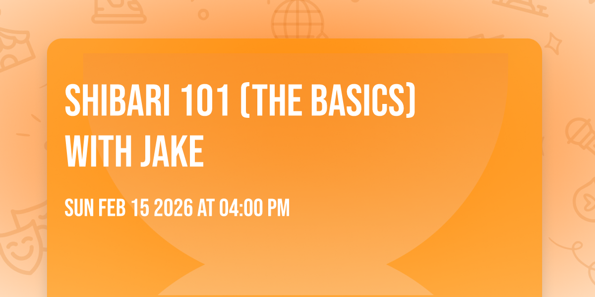 Shibari 101 (The basics) with Jake