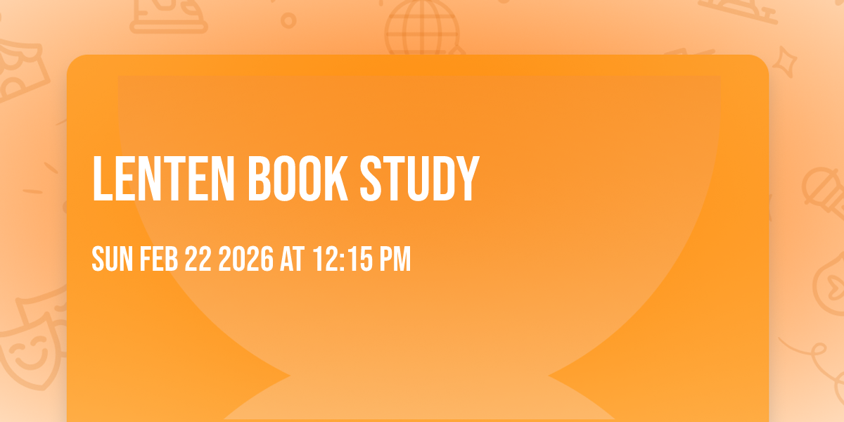 Lenten Book Study