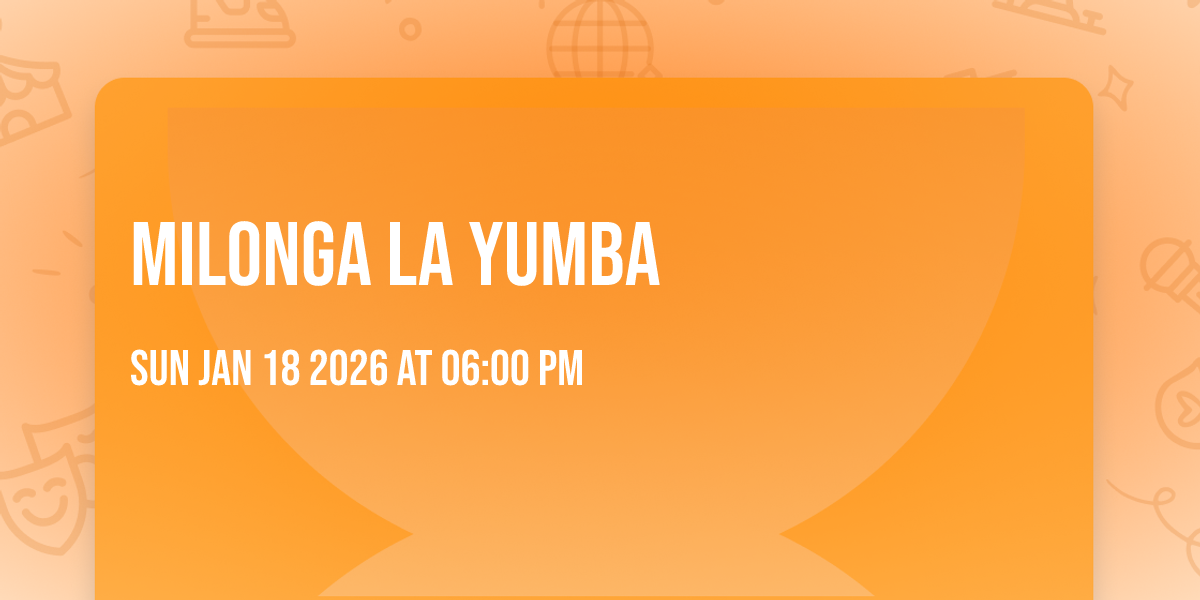 Milonga La Yumba 