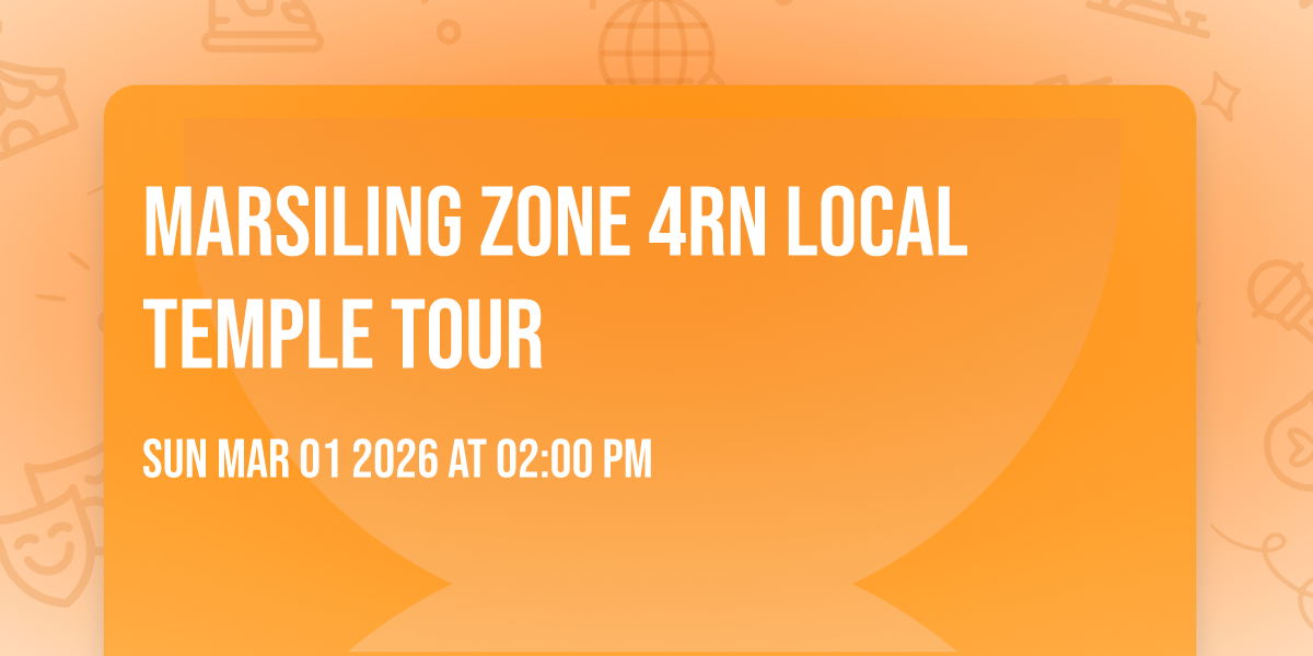 Marsiling Zone 4RN Local Temple Tour