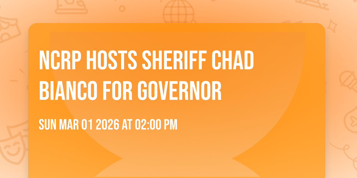 NCRP hosts Sheriff Chad Bianco for Governor