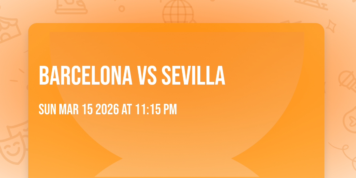 Barcelona vs Sevilla 