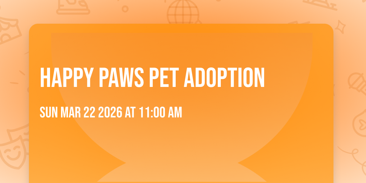 Happy Paws Pet Adoption