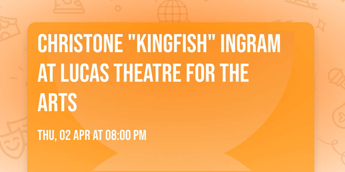 Christone "Kingfish" Ingram at Lucas Theatre for the Arts