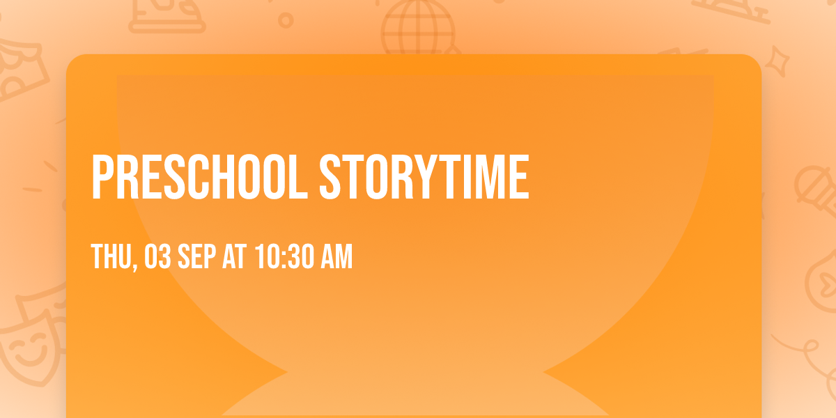Preschool Storytime