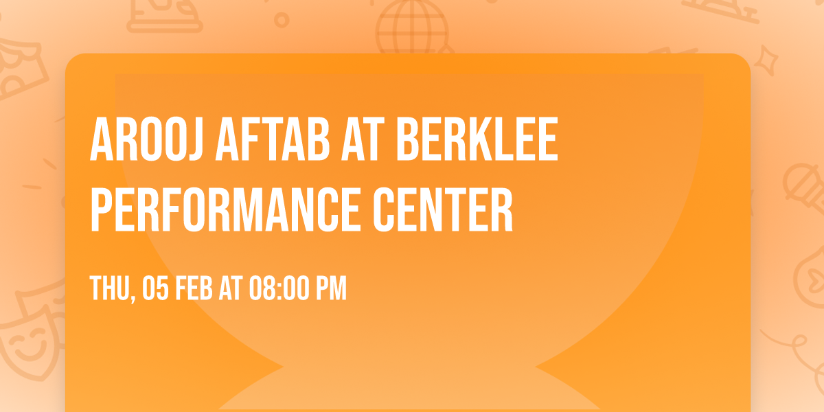 Arooj Aftab at Berklee Performance Center
