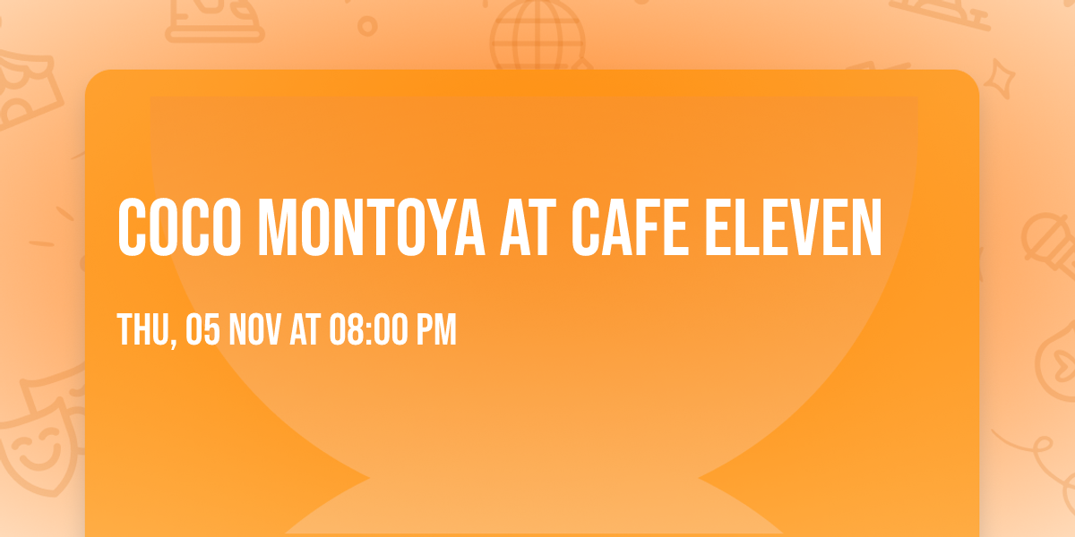 Coco Montoya at Cafe Eleven