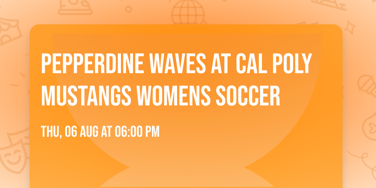 Pepperdine Waves at Cal Poly Mustangs Womens Soccer