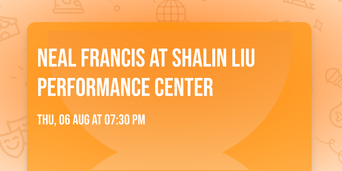 Neal Francis at Shalin Liu Performance Center