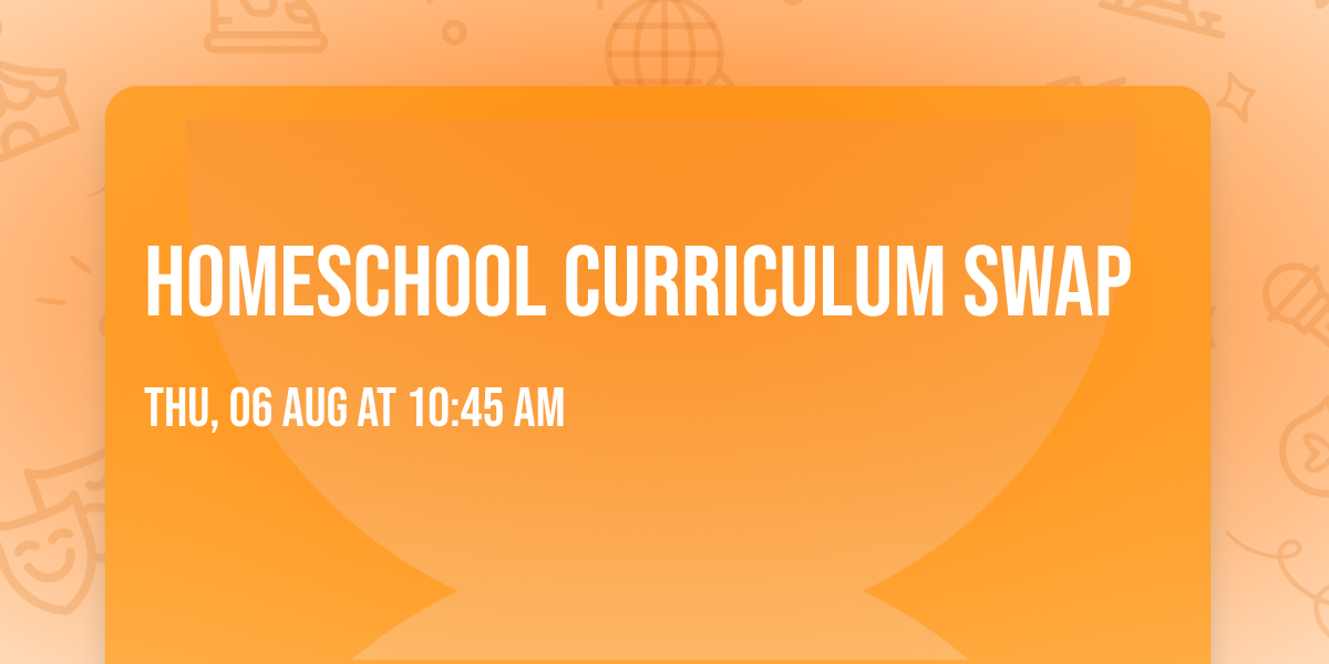 Homeschool Curriculum Swap 