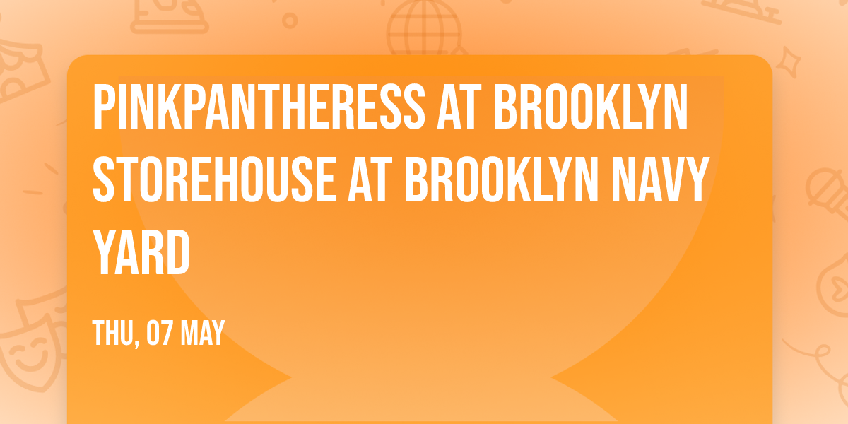 PinkPantheress at Brooklyn Storehouse at Brooklyn Navy Yard