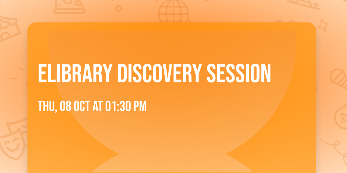 \ud83d\udcda eLibrary Discovery Session 