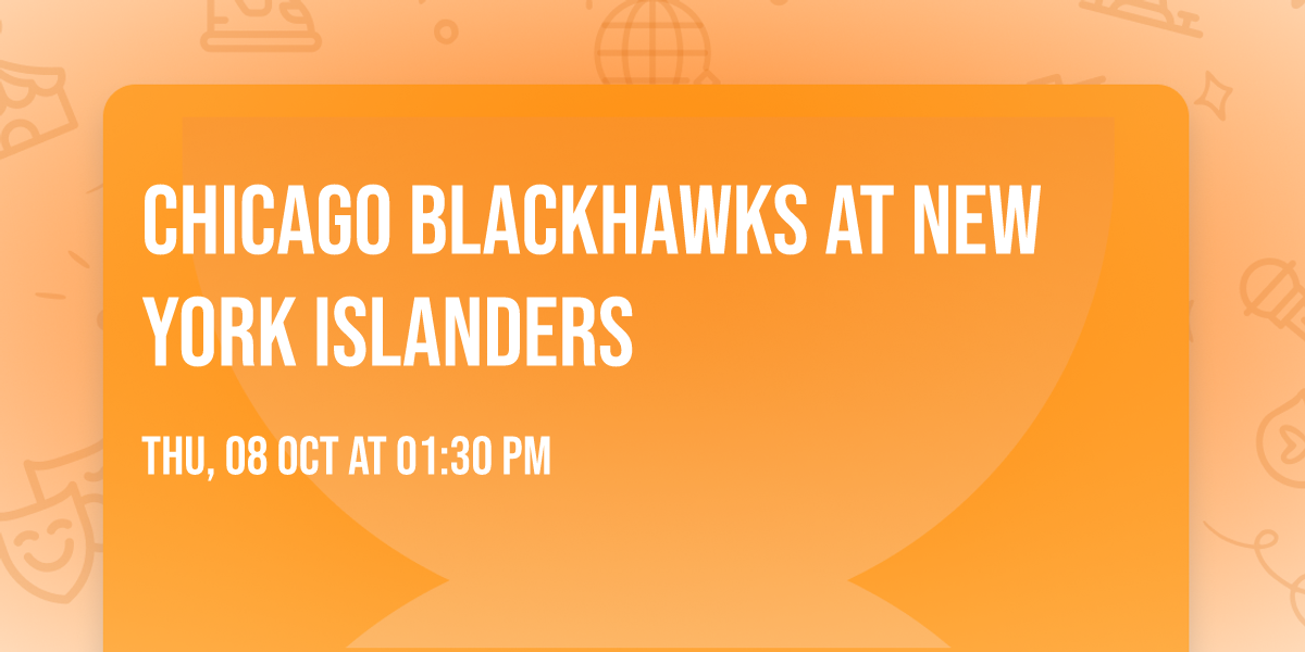 Chicago Blackhawks at New York Islanders