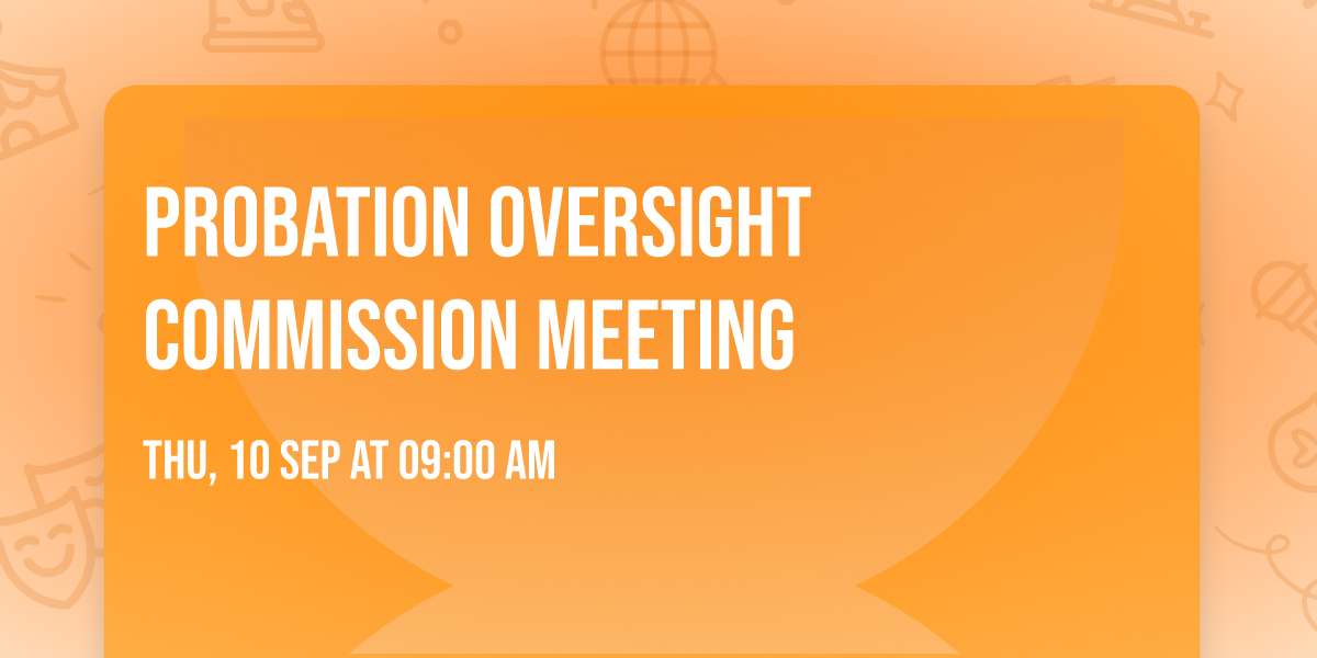 Probation Oversight Commission Meeting