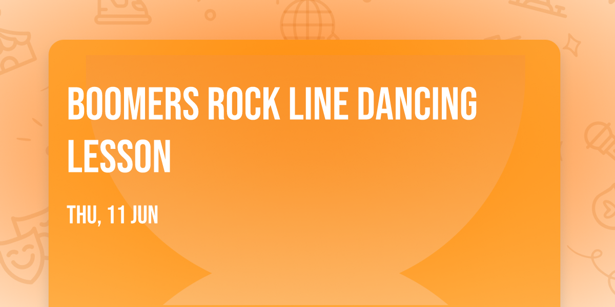 Boomers Rock Line Dancing Lesson