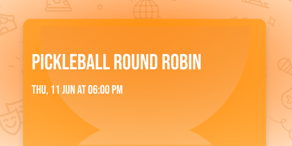 Pickleball Round Robin