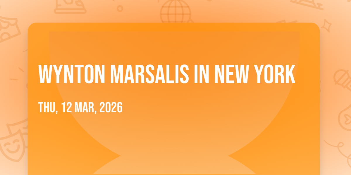 Wynton Marsalis in New York
