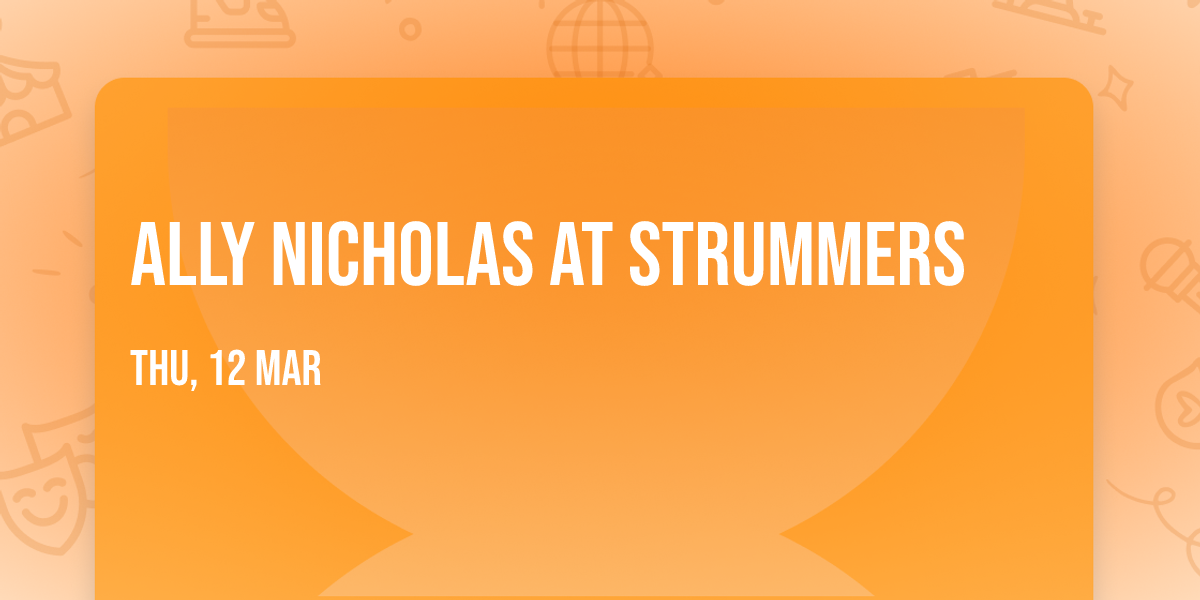 Ally Nicholas at Strummers