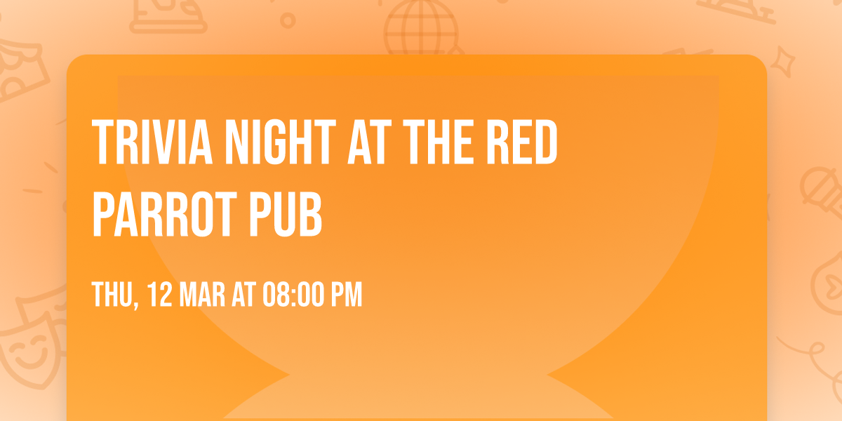 Trivia Night at The Red Parrot Pub