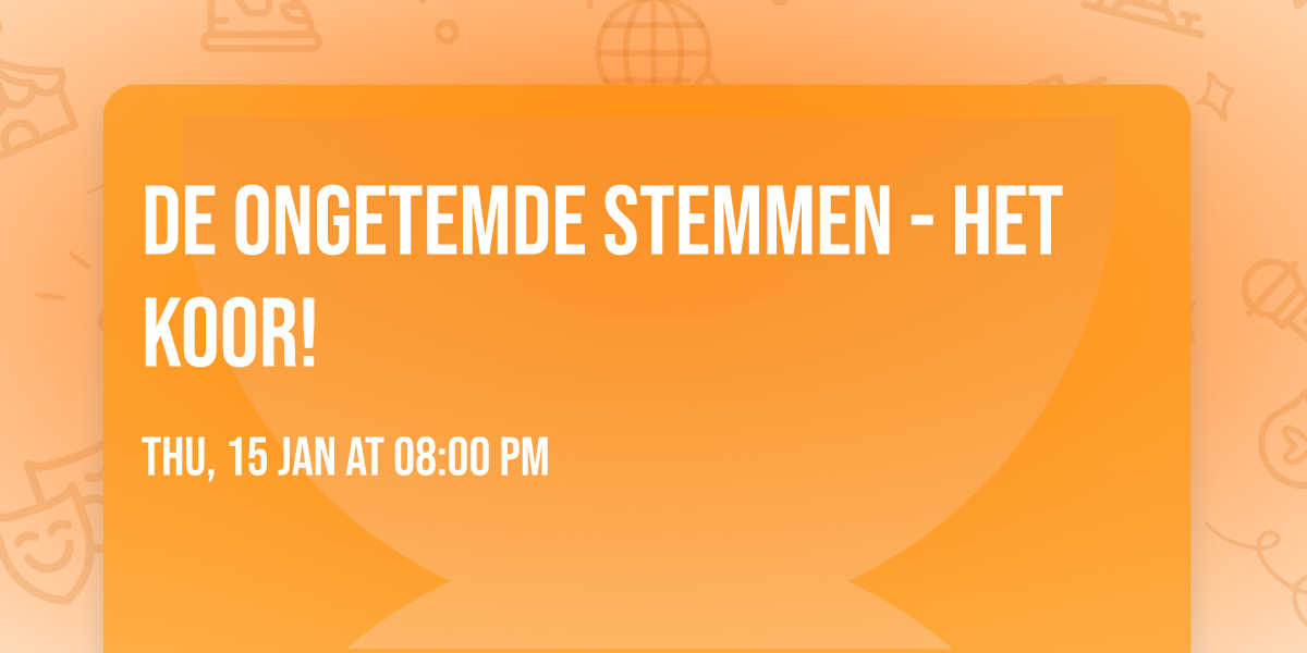 de Ongetemde Stemmen - het koor!