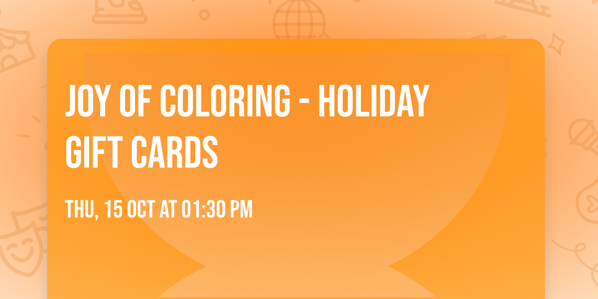 Joy of Coloring - Holiday Gift Cards