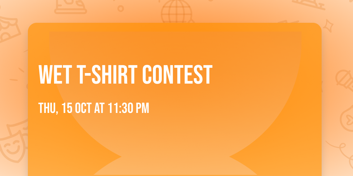 Wet T-shirt contest