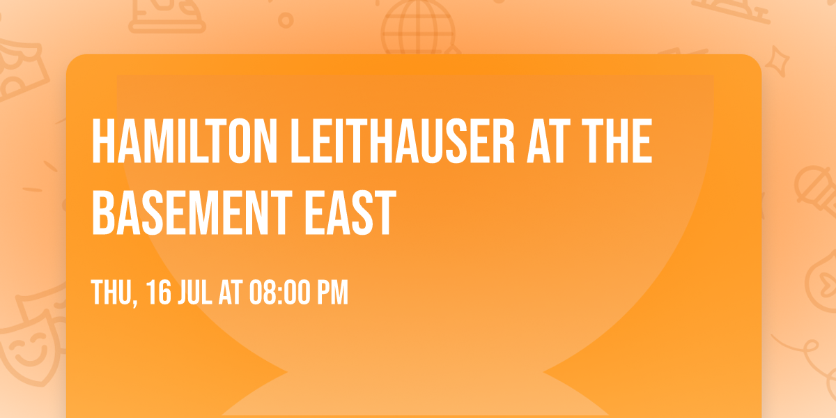 Hamilton Leithauser at The Basement East