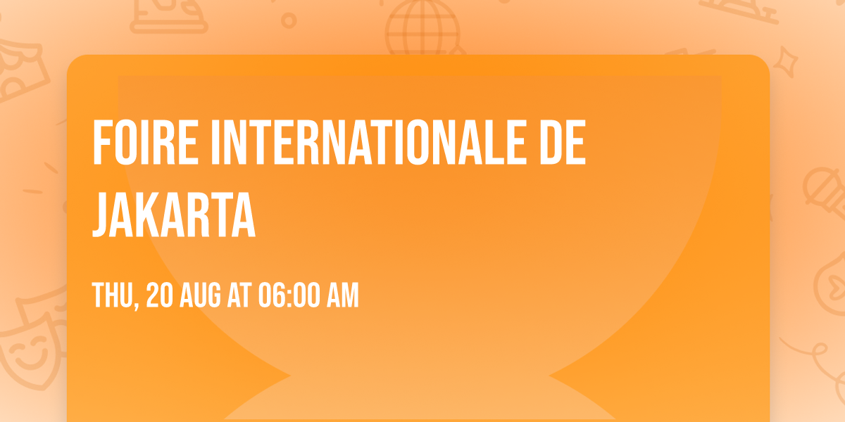 Foire Internationale de Jakarta 