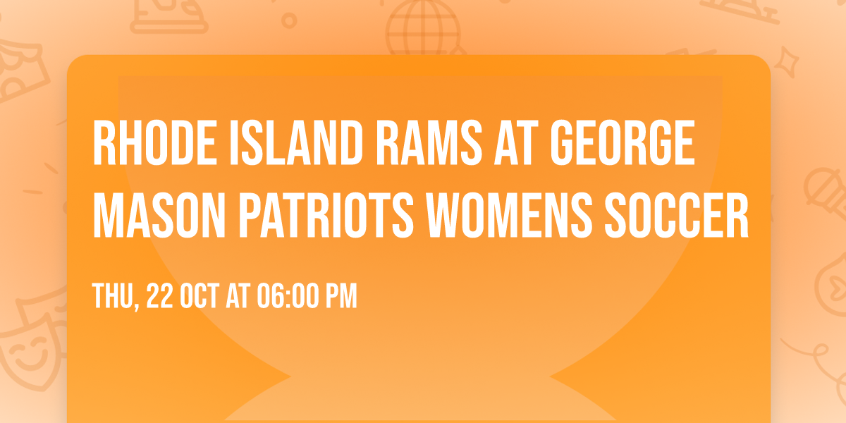 Rhode Island Rams at George Mason Patriots Womens Soccer