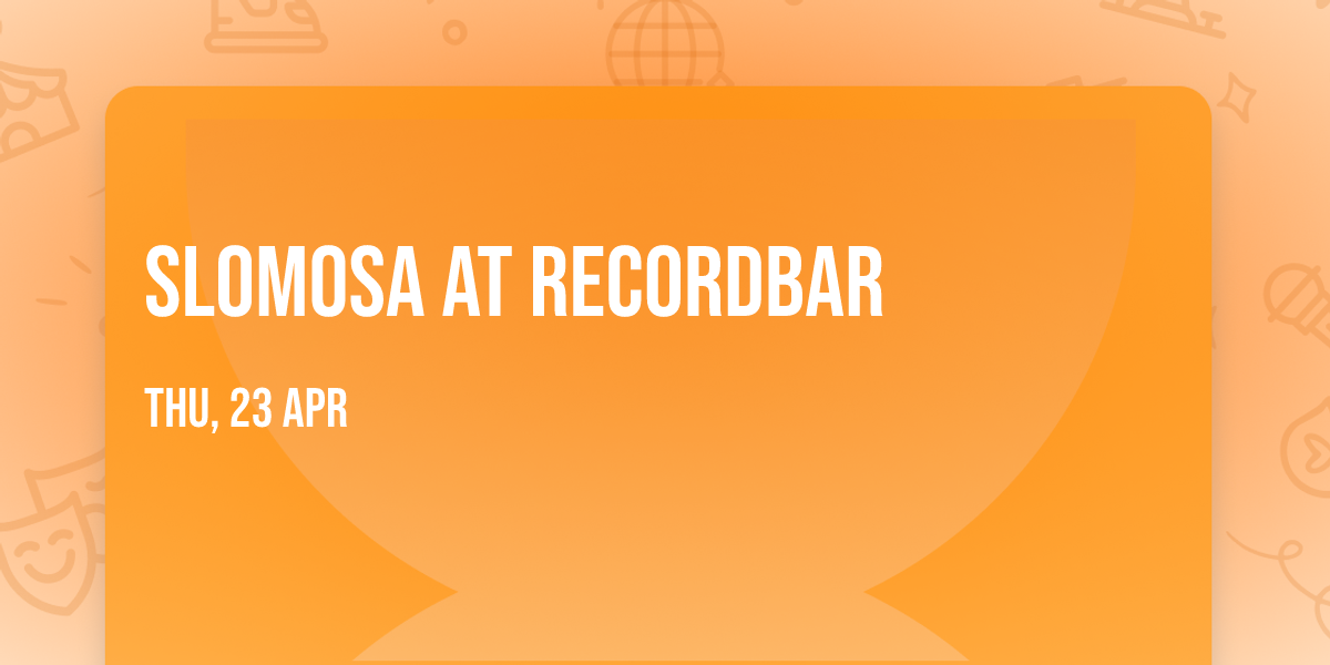 Slomosa at recordBar