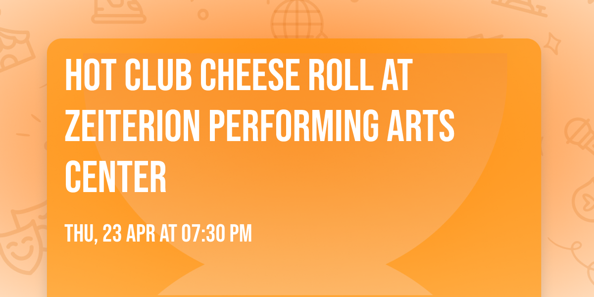 Hot Club Cheese Roll at Zeiterion Performing Arts Center