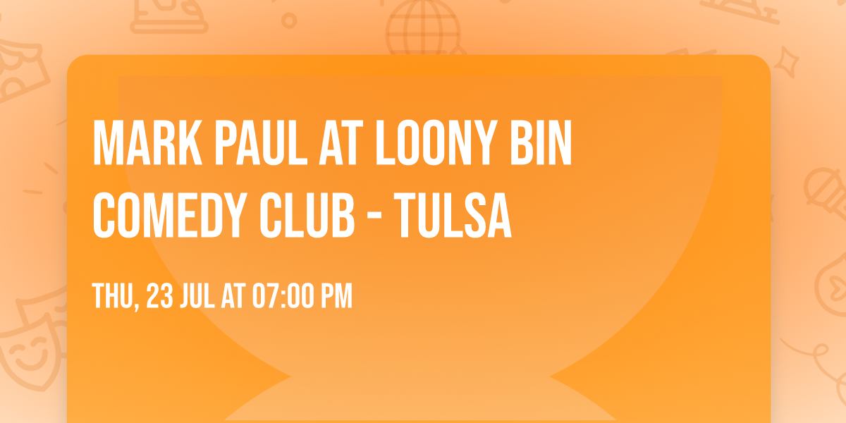 Mark Paul at Loony Bin Comedy Club - Tulsa