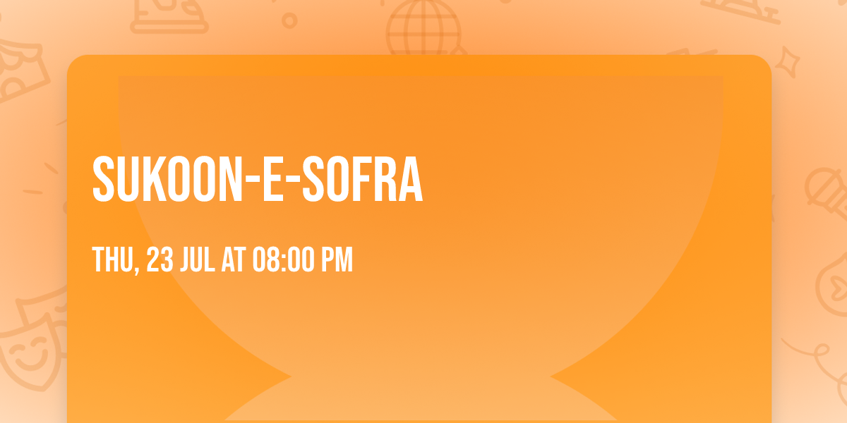 Sukoon-e-Sofra