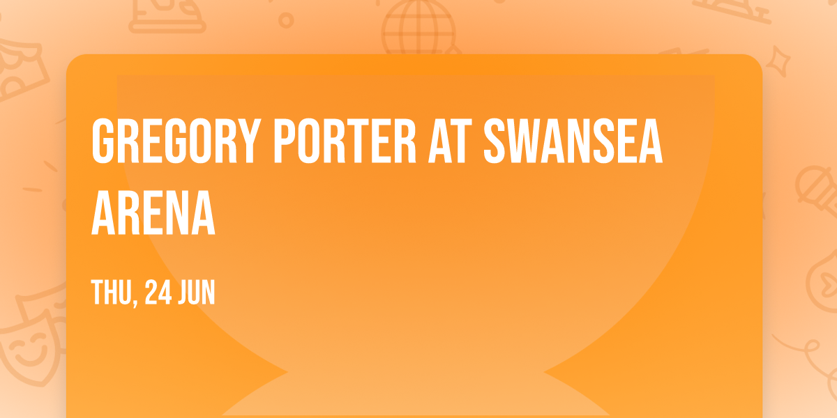 Gregory Porter at Swansea Arena