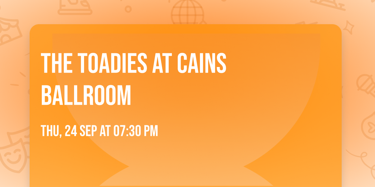 The Toadies at Cains Ballroom